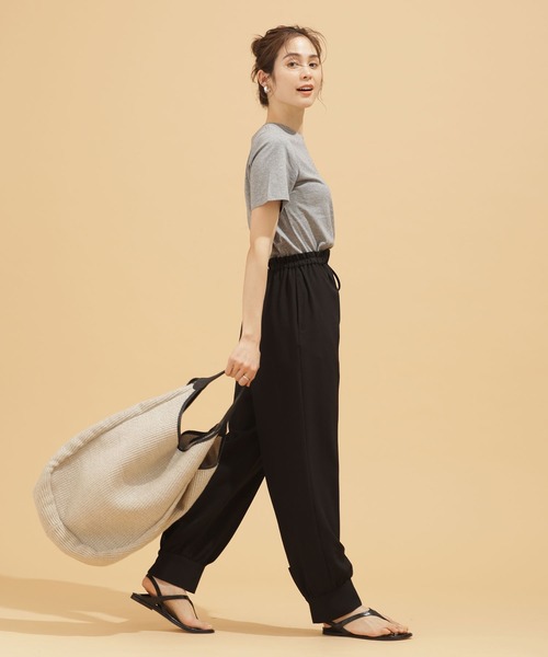 NANO universe（ナノユニバース）の「LB.03/Anti Soaked 汗染み防止 クルーＴシャツ 半袖（Tシャツ/カットソー・レディース・ブラック/トップグレー/ホワイト/イエロー・Ⅰ/Ⅱ/Ⅲ）」の16枚目の写真