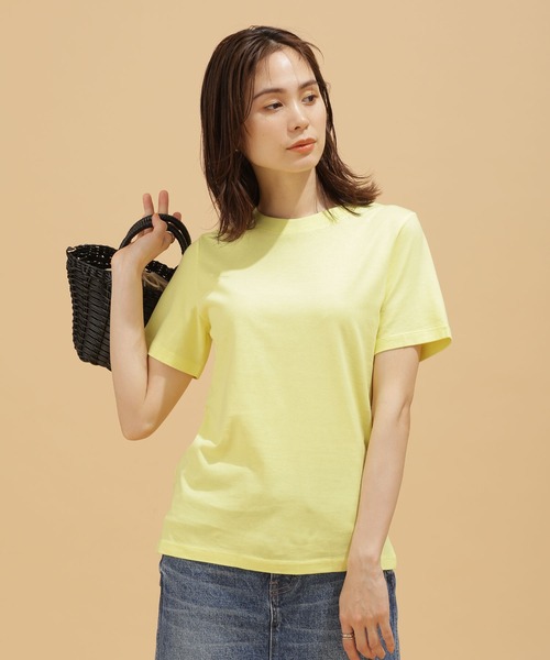 NANO universe（ナノユニバース）の「LB.03/Anti Soaked 汗染み防止 クルーＴシャツ 半袖（Tシャツ/カットソー・レディース・ブラック/トップグレー/ホワイト/イエロー・Ⅰ/Ⅱ/Ⅲ）」の17枚目の写真
