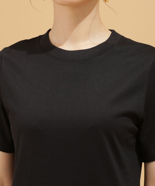 NANO universe（ナノユニバース）の「LB.03/Anti Soaked 汗染み防止 クルーＴシャツ 半袖（Tシャツ/カットソー・レディース・ブラック/トップグレー/ホワイト/イエロー・Ⅰ/Ⅱ/Ⅲ）」の8枚目の写真