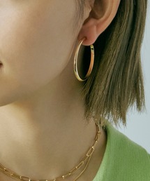 GOLDY | シャープ ライン フープ イヤリング(イヤリング)