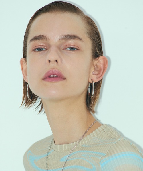 GOLDY（ゴールディ）の「シャープ ライン フープ イヤリング（イヤリング・レディース・シルバー/その他1/その他2/ゴールド・FREE）」の7枚目の写真