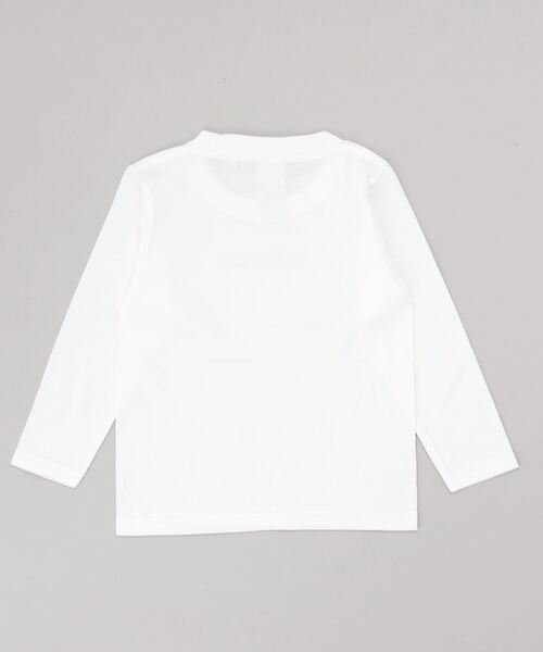 1piu1uguale3 RELAX（ウノピュウノウグァーレトレリラックス）の「1PIU1UGUALE3 RELAX(1PIU1UGUALE3 RELAX) キッズフロントロゴプリントロンＴ（Tシャツ/カットソー・キッズ・ホワイト/トップグレー/ブラック/ネイビー・150/130/110）」の5枚目の写真