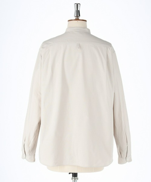 DANTON（ダントン）の「DANTON/ダントン　バンドカラーシャツ　ロングスリーブ　オックス　BAND COLLAR SHIRT LONGSLEEVE OX JD-3607 YOX（メンズ）（シャツ/ブラウス・メンズ・ホワイト/ナチュラル/ブルー・44/40/42/38）」の21枚目の写真