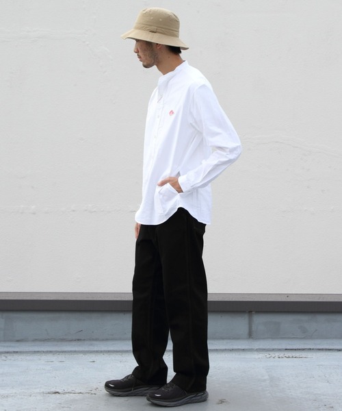 DANTON - 【DANTON】JD-3607 YOX-BY バンドカラーオックスフォード長袖シャツ Amazon.co.jp: [ダントン] チェック オックスフォード バンド