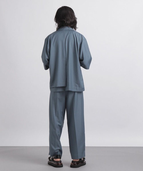 HARE（ハレ）の「【SETUP対応】2タックワイドトラウザー（スラックス・メンズ・ブラック/ベージュ/ブルー・SMALL/MEDIUM）」の17枚目の写真