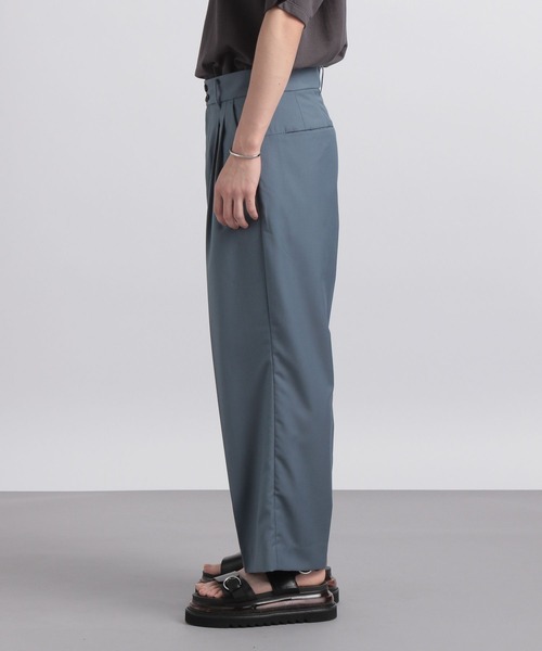 HARE（ハレ）の「【SETUP対応】2タックワイドトラウザー（スラックス・メンズ・ブラック/ベージュ/ブルー・SMALL/MEDIUM）」の7枚目の写真