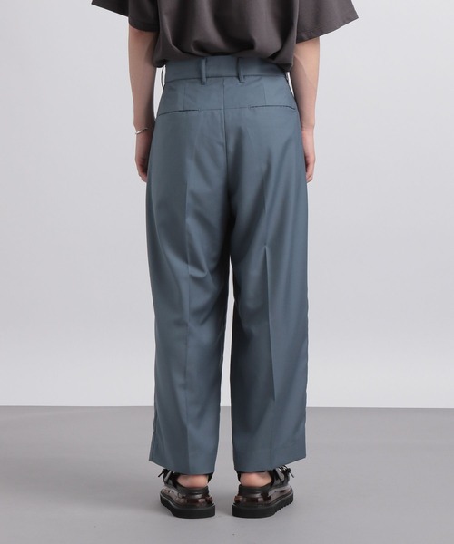 HARE（ハレ）の「【SETUP対応】2タックワイドトラウザー（スラックス・メンズ・ブラック/ベージュ/ブルー・SMALL/MEDIUM）」の5枚目の写真