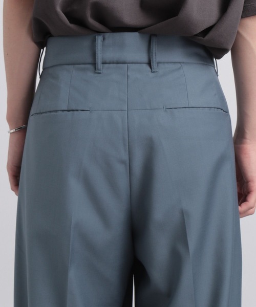 HARE（ハレ）の「【SETUP対応】2タックワイドトラウザー（スラックス・メンズ・ブラック/ベージュ/ブルー・SMALL/MEDIUM）」の16枚目の写真