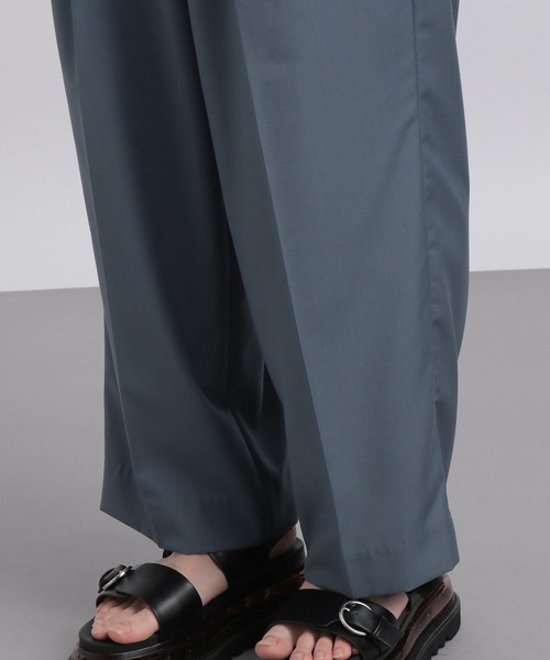 HARE（ハレ）の「【SETUP対応】2タックワイドトラウザー（スラックス・メンズ・ブラック/ベージュ/ブルー・SMALL/MEDIUM）」の18枚目の写真