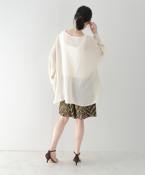 plage(プラージュ)の「【JANE SMITH/ジェーンスミス】 ZEBRA EASY ショートパンツ(その他パンツ・レディース・ホワイト/ブラウン・36)」の7枚目の写真