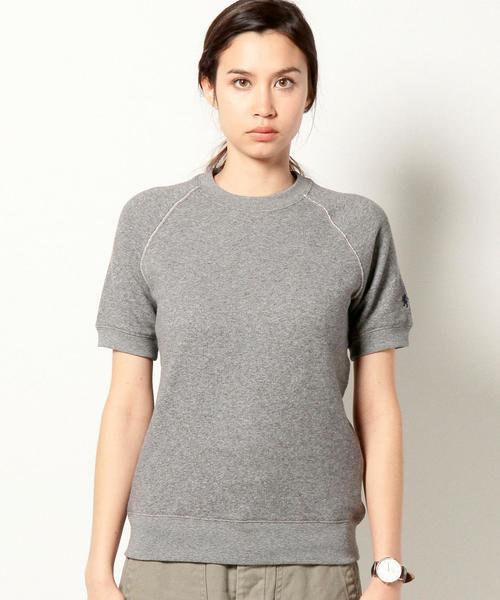 GYMPHLEX(ジムフレックス)の「<GYMPHLEX(ジムフレックス)>C TERRY ショートスリーブスウェット(Tシャツ/カットソー・レディース・グレー/ロイヤルブルー・フリー)」の4枚目の写真