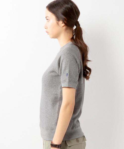 GYMPHLEX(ジムフレックス)の「<GYMPHLEX(ジムフレックス)>C TERRY ショートスリーブスウェット(Tシャツ/カットソー・レディース・グレー/ロイヤルブルー・フリー)」の5枚目の写真