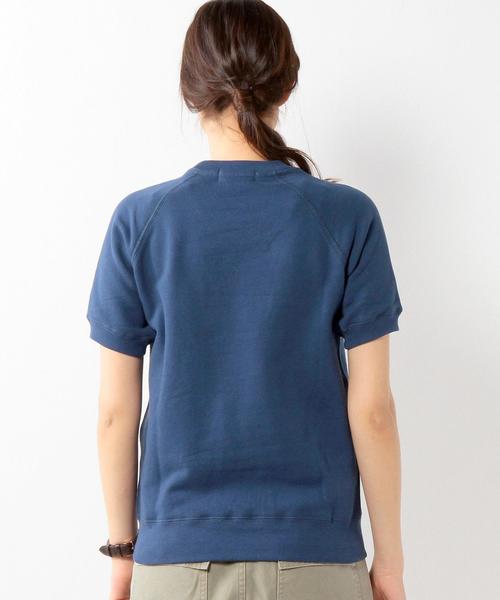 GYMPHLEX(ジムフレックス)の「<GYMPHLEX(ジムフレックス)>C TERRY ショートスリーブスウェット(Tシャツ/カットソー・レディース・グレー/ロイヤルブルー・フリー)」の9枚目の写真