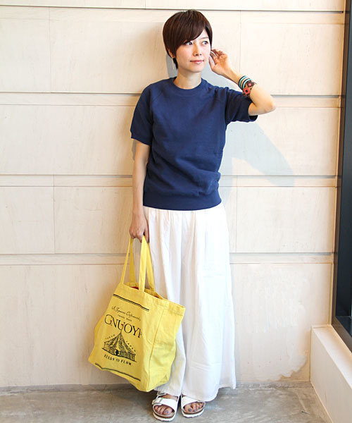 GYMPHLEX(ジムフレックス)の「<GYMPHLEX(ジムフレックス)>C TERRY ショートスリーブスウェット(Tシャツ/カットソー・レディース・グレー/ロイヤルブルー・フリー)」の15枚目の写真