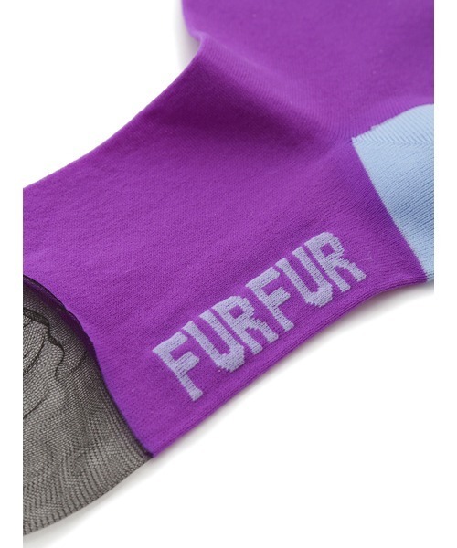 FURFUR(ファーファー)の「カラーブロックソックス(ソックス/靴下・レディース・パープル/ピンク/イエロー・FREE)」の4枚目の写真