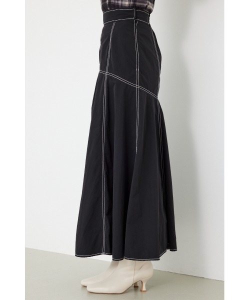 rienda（リエンダ）の「ペイントステッチフレアスカート