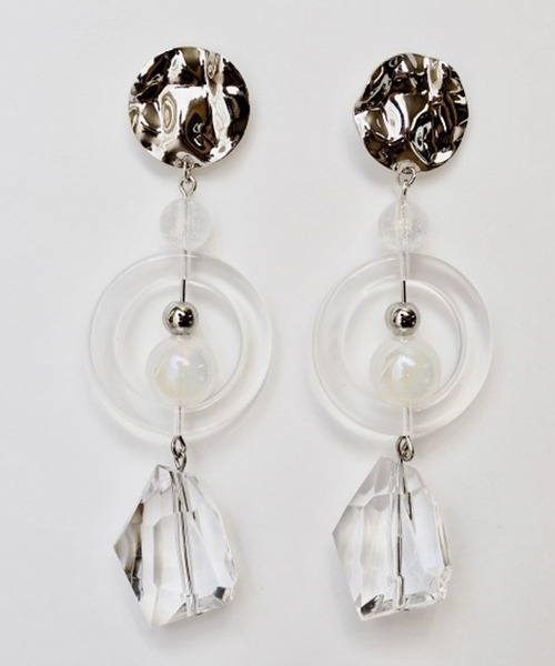 amplis（アンプリス）の「クリアドロップピアス/drops（ピアス（両耳用