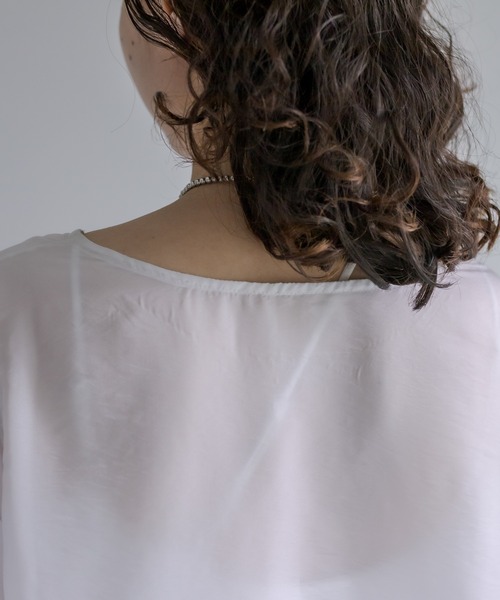 mystic（ミスティック）の「シアープルオーバー（シャツ/ブラウス・レディース・ブラック/オフホワイト/アイボリー・FREE）」の22枚目の写真