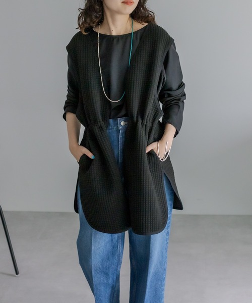 mystic（ミスティック）の「シアープルオーバー（シャツ/ブラウス・レディース・ブラック/オフホワイト/アイボリー・FREE）」の16枚目の写真