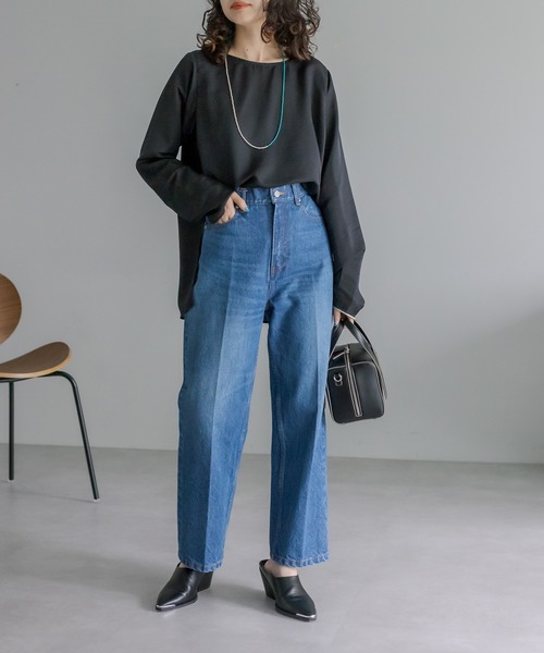 mystic（ミスティック）の「シアープルオーバー（シャツ/ブラウス・レディース・ブラック/オフホワイト/アイボリー・FREE）」の8枚目の写真