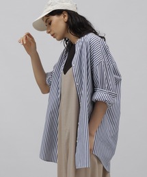 LAKOLE | ストライプバンドカラーシャツ / 124224(シャツ/ブラウス)