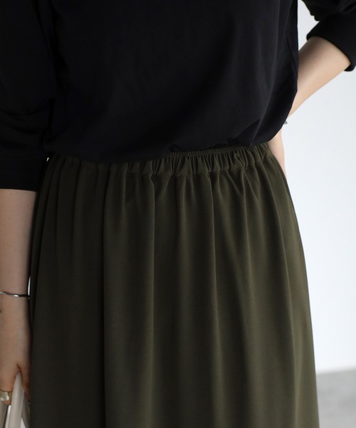EASEBLUE（イーズブルー）の「裾プリーツスカート（スカート・レディース・カーキ/ピンク/アイボリー・FREE）」の10枚目の写真