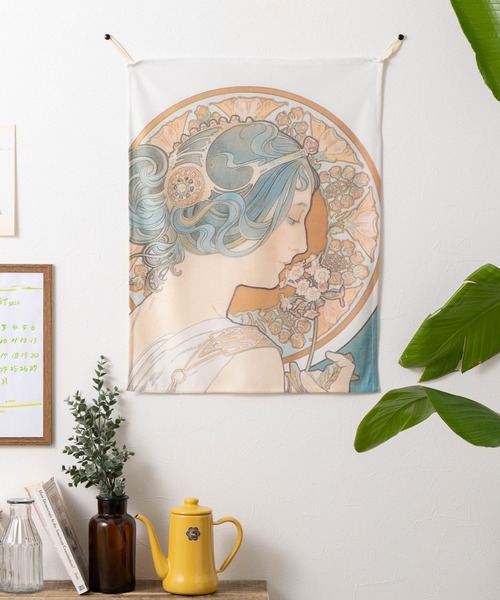 アルフォンスミュシャ ファブリックポスター 壁掛け タペストリー