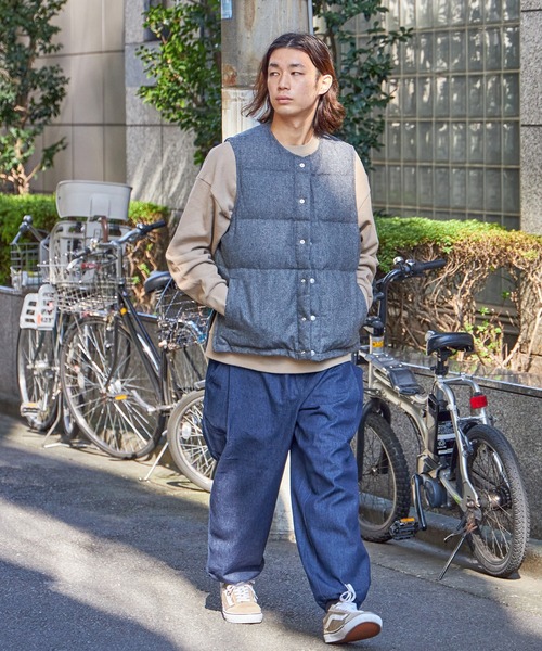 FIDELITY（フィデリティ）の「REVERSIBLE DOWN VEST / リバーシブル ダウンベスト（ベスト・メンズ・ネイビー/カーキ/グレー・LARGE/X-LARGE/MEDIUM/SMALL）」の10枚目の写真