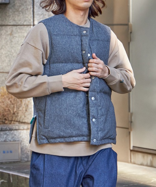 FIDELITY（フィデリティ）の「REVERSIBLE DOWN VEST / リバーシブル ダウンベスト（ベスト・メンズ・ネイビー/カーキ/グレー・LARGE/X-LARGE/MEDIUM/SMALL）」の11枚目の写真