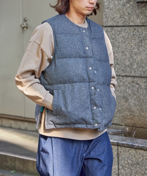 FIDELITY（フィデリティ）の「REVERSIBLE DOWN VEST / リバーシブル ダウンベスト（ベスト・メンズ・ネイビー/カーキ/グレー・LARGE/X-LARGE/MEDIUM/SMALL）」の12枚目の写真