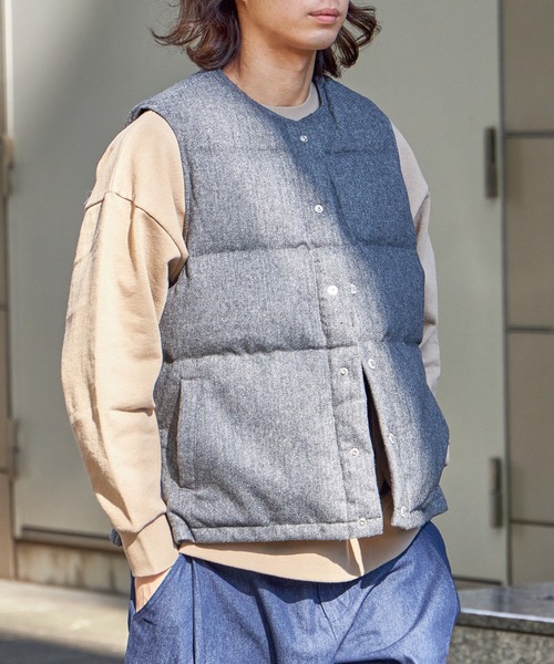 FIDELITY（フィデリティ）の「REVERSIBLE DOWN VEST / リバーシブル ダウンベスト（ベスト・メンズ・ネイビー/カーキ/グレー・LARGE/X-LARGE/MEDIUM/SMALL）」の14枚目の写真