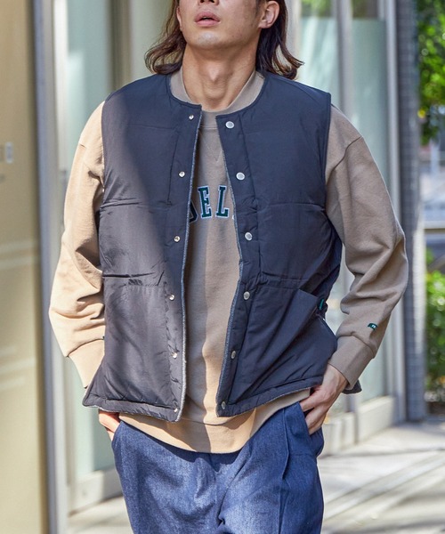 FIDELITY（フィデリティ）の「REVERSIBLE DOWN VEST / リバーシブル ダウンベスト（ベスト・メンズ・ネイビー/カーキ/グレー・LARGE/X-LARGE/MEDIUM/SMALL）」の16枚目の写真
