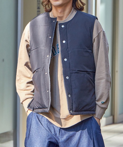 FIDELITY（フィデリティ）の「REVERSIBLE DOWN VEST / リバーシブル ダウンベスト（ベスト・メンズ・ネイビー/カーキ/グレー・LARGE/X-LARGE/MEDIUM/SMALL）」の17枚目の写真