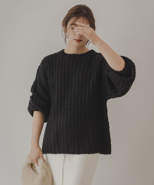 ボリュームローゲージニット（ニット/セーター）｜rectangle