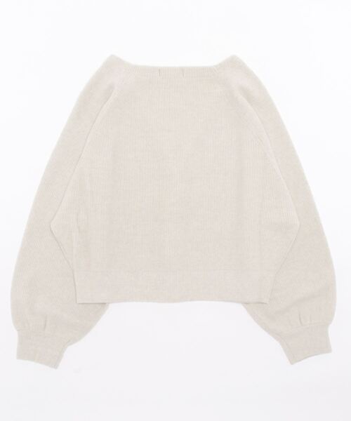 12Twelve Agenda（トゥエルブ　アジェンダ）の「Vネック多釦ドルマンクロップドニットカーディガン（カーディガン/ボレロ・レディース・グリーン/ライトグレー・M）」の6枚目の写真