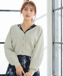 12Twelve Agenda（トゥエルブ　アジェンダ）の「Vネック多釦ドルマンクロップドニットカーディガン（カーディガン/ボレロ）」