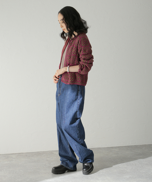 JOURNAL STANDARD(ジャーナルスタンダード)の「コットンクロシェカーディガン(カーディガン/ボレロ・レディース・ブラック/レッド・FREE)」の18枚目の写真