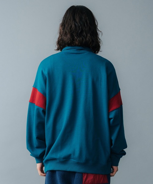 SILAS（サイラス）の「BICOLOR SWEAT PULLOVER（スウェット・メンズ・ブラック/ブラウン/グリーン・M/L/XL）」の5枚目の写真