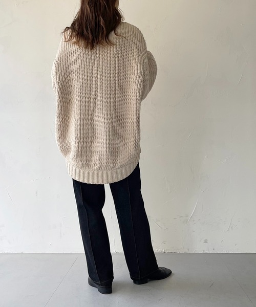 CLEIO（クレイオ）の「【CLEIO】デニムストレートパンツ（デニムパンツ・レディース・ブラック/ネイビー・S/M）」の8枚目の写真