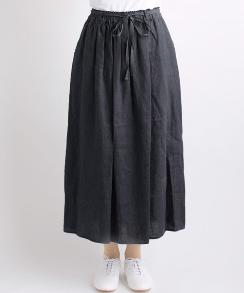 LA MARINE FRANCAISE(マリン フランセーズ)の「麻キャンバス マキシスカート(スカート・レディース・ホワイト/グレー/ネイビー/レッド・ONE SIZE)」の4枚目の写真