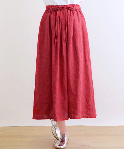 LA MARINE FRANCAISE(マリン フランセーズ)の「麻キャンバス マキシスカート(スカート・レディース・ホワイト/グレー/ネイビー/レッド・ONE SIZE)」の6枚目の写真