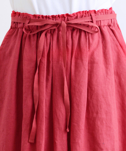 LA MARINE FRANCAISE(マリン フランセーズ)の「麻キャンバス マキシスカート(スカート・レディース・ホワイト/グレー/ネイビー/レッド・ONE SIZE)」の9枚目の写真