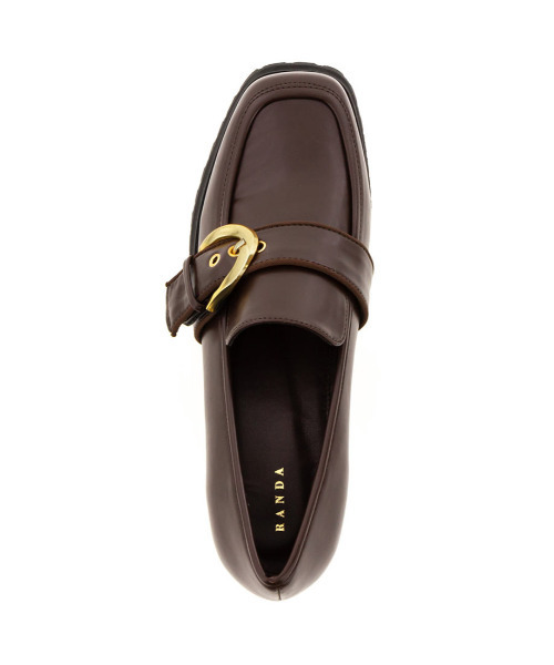 RANDA（ランダ）の「ボリュームソールベルトローファー（ローファー・レディース・ブラック/ダークブラウン/チェック/アイボリー・LL/S/M/L）」の21枚目の写真