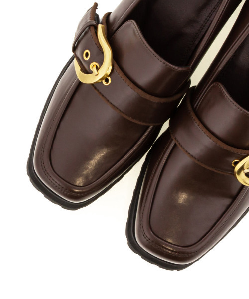 RANDA（ランダ）の「ボリュームソールベルトローファー（ローファー・レディース・ブラック/ダークブラウン/チェック/アイボリー・LL/S/M/L）」の22枚目の写真