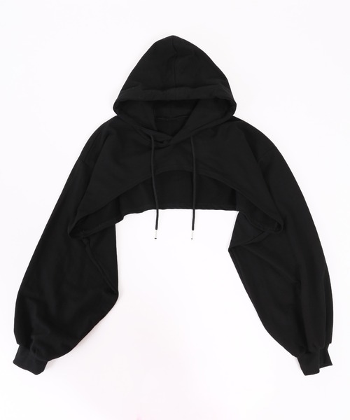 PHILLY(フィリー)の「2WAY SETショートパーカー(パーカー・レディース・ライトグレー/ブラック・FREE)」の16枚目の写真