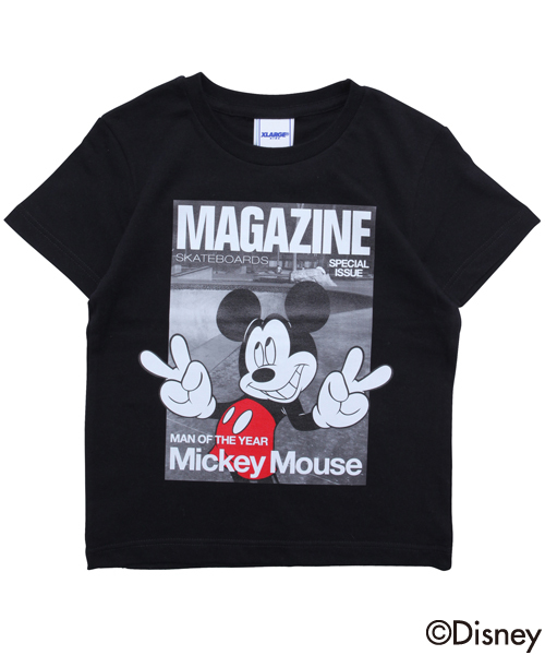 XLARGE KIDS（エクストララージキッズ）の「【Disney（ディズニー）】MICKEY / S/S TEE "MAGAZINE"（Tシャツ/カットソー・キッズ・ホワイト/ブラック/アッシュ・2T/4T/5T/6T/7T/8T）」の8枚目の写真