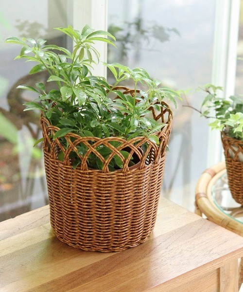 TIMELESS COMFORT(タイムレスコンフォート)の「UTILE(ユティル)洗えるフラワーポットLL(収納グッズ・レディース・ブラウン・ONE SIZE)」の5枚目の写真