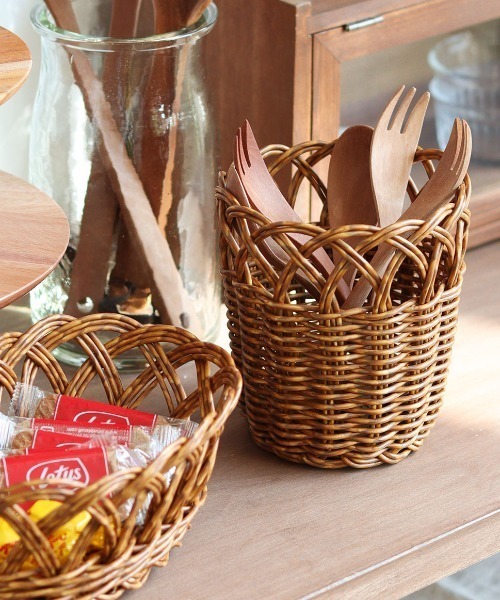 TIMELESS COMFORT(タイムレスコンフォート)の「UTILE(ユティル)洗えるフラワーポットLL(収納グッズ・レディース・ブラウン・ONE SIZE)」の4枚目の写真