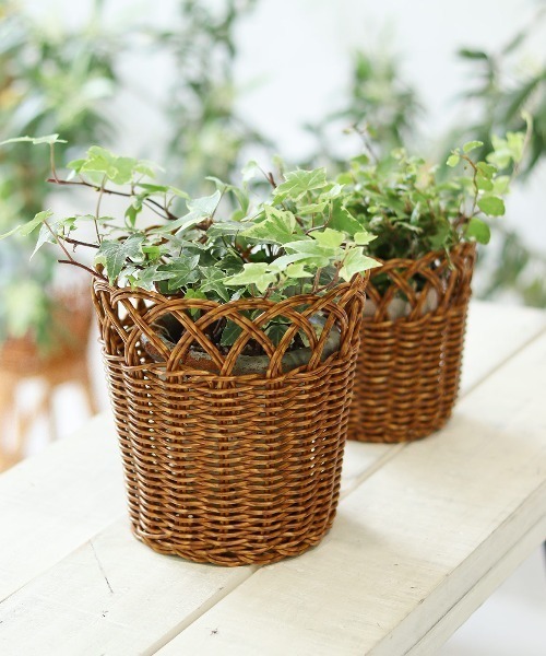 TIMELESS COMFORT(タイムレスコンフォート)の「UTILE(ユティル)洗えるフラワーポットLL(収納グッズ・レディース・ブラウン・ONE SIZE)」の6枚目の写真