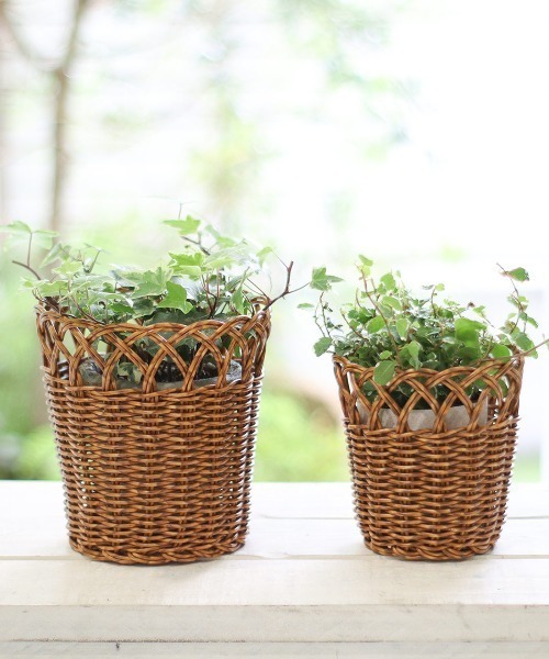 TIMELESS COMFORT(タイムレスコンフォート)の「UTILE(ユティル)洗えるフラワーポットLL(収納グッズ・レディース・ブラウン・ONE SIZE)」の7枚目の写真